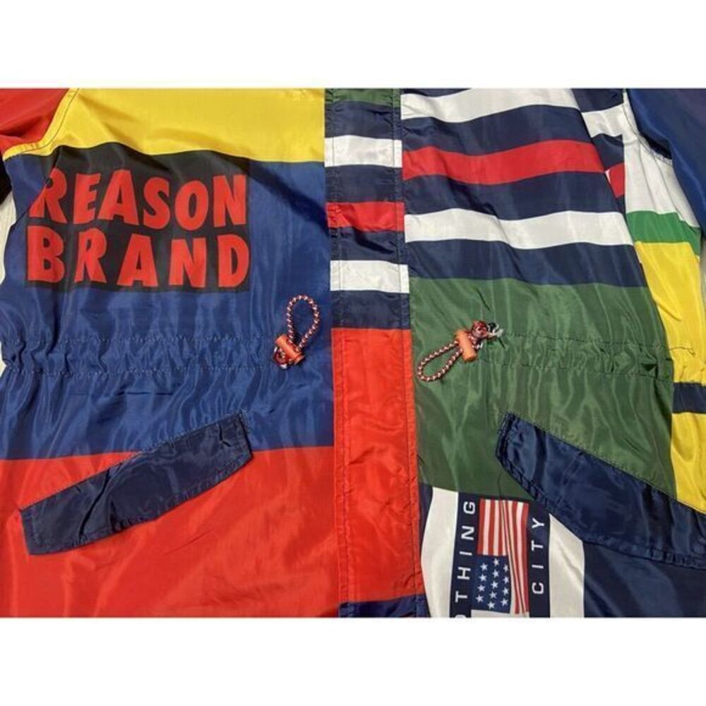 Reason Jacket Womens Medium Colorblock Windbreake… - image 5